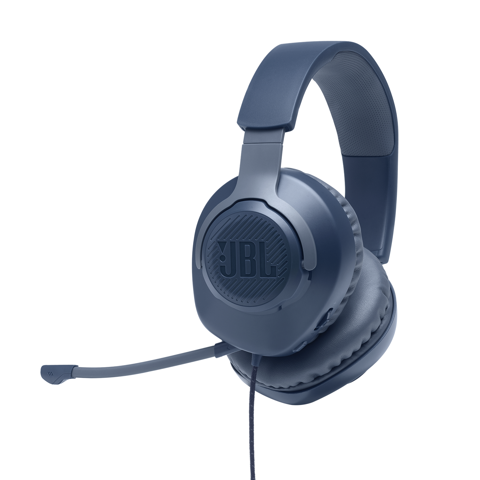 JBL Quantum 100 Blue | Over-Ear Wired Gaming Headset - PS5/XBOX One/Switch/PC Compatible - 3.5mm Connectivity - Detachable Microphone Gaming Headset